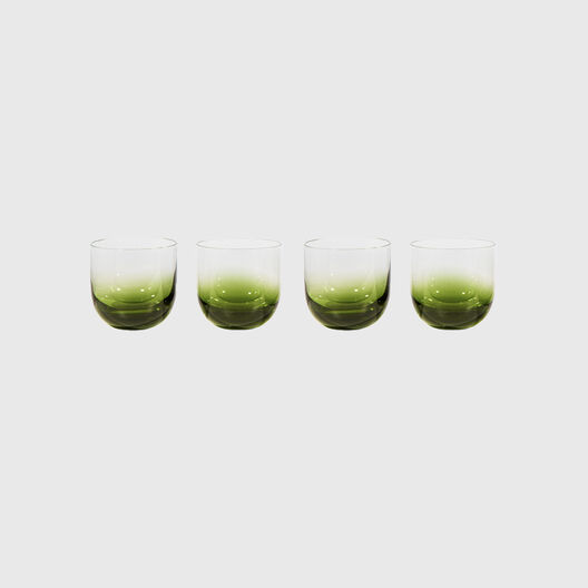Tank Whiskey Glasses Set of 4, Green